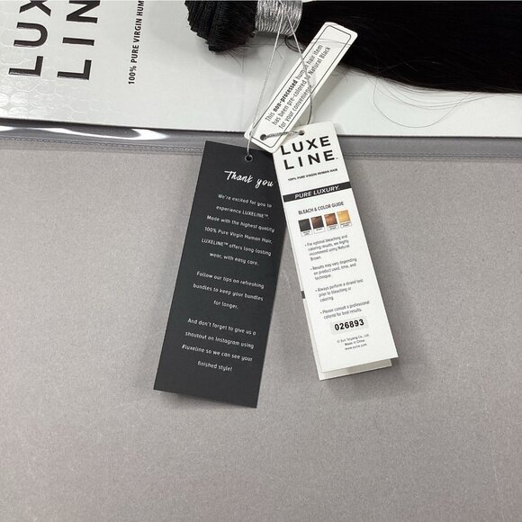 Natural Straight 24” Natural Black 100% Pure Virgin Human Hair Extensions - Picture 5 of 7